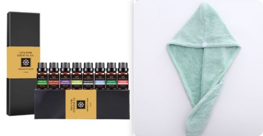Organic Essential Oils Set Top Sale  Natural Therapeutic Grade Aromatherapy Oil Gift Kit For Diffuser (Option: Basil Essential Oil set)
