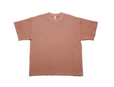 Oversized Short Sleeve Tee (Color: Coral, size: M)