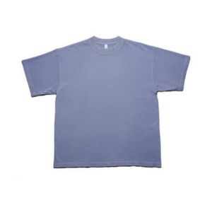 Oversized Short Sleeve Tee (Color: Arctic Blue, size: L)